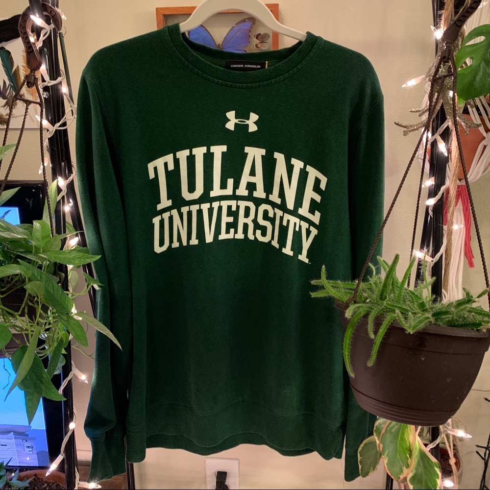 Tulane under armour crew